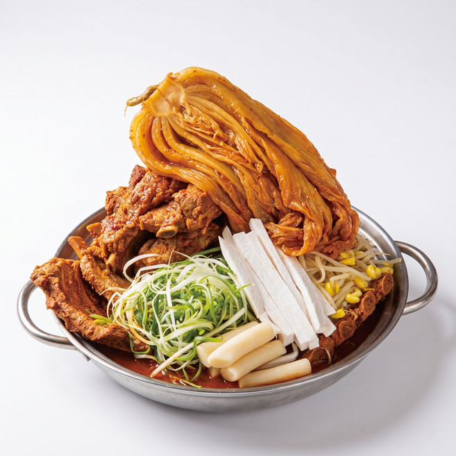 [3개이상추가할인]황남두꺼비 묵은지 등갈비 김치찜 750g 캠핑 집들이 밀키트 혼밥, 1개
