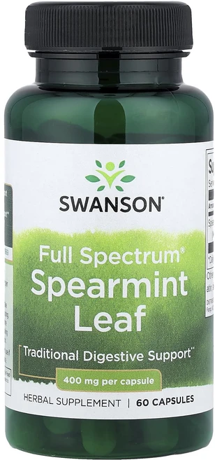 헁복하고 건강하세요 Swanson Full Spectrum® 스피어민트 잎 400mg 캡슐 60정 늘 챙기셔야합니다, SwansonFullSpectrum스피어민트잎400mg, 1개 - 쿠팡
