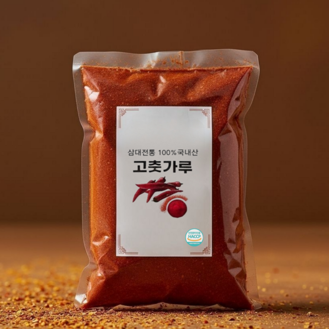 25년 국내산 HACCP인증 국산 고춧가루 보통맛 굵은가루, 1개, 500g