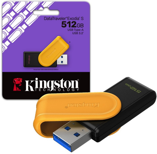 金士頓 DataTraveler Exodia S 512GB USB 3.2 隨身碟 DTXS, 1個