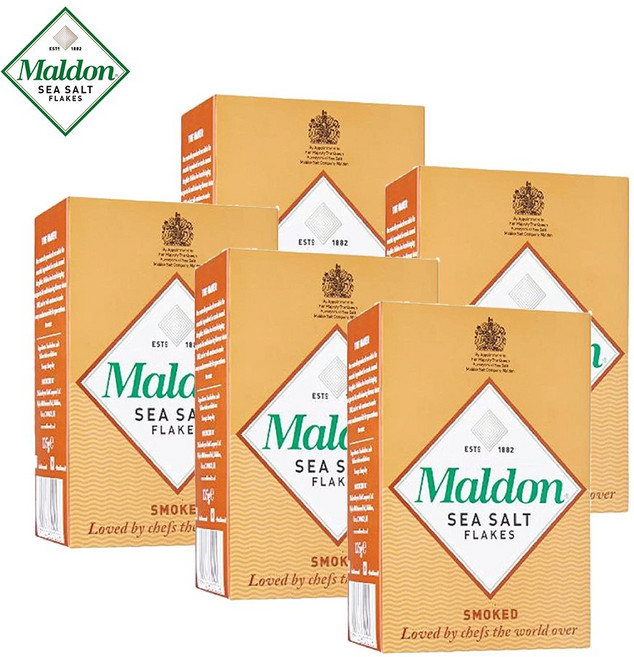 말돈 영국 maldon 훈제바다소금 플레이크 125g 묶음 독일직배송, 5박스