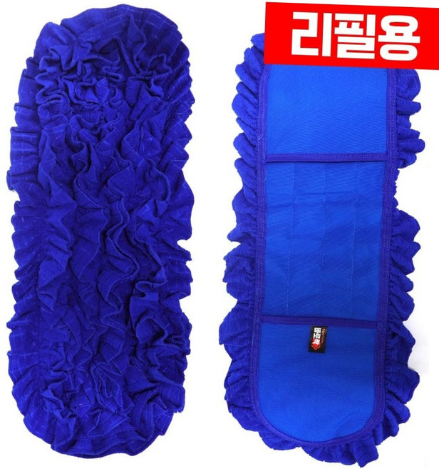 60cm 극세사 리스킹 바닥 걸레 리필용 학교 업소용 대형 밀대 마포 물걸레