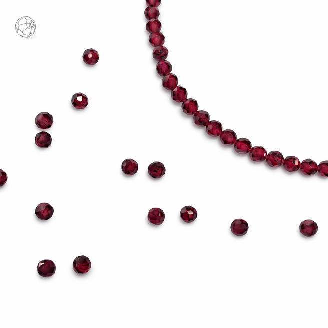 [비즈엔케이] 컷팅 가넷 3mm 원석 팔찌재료 DIY 비즈 만들기재료