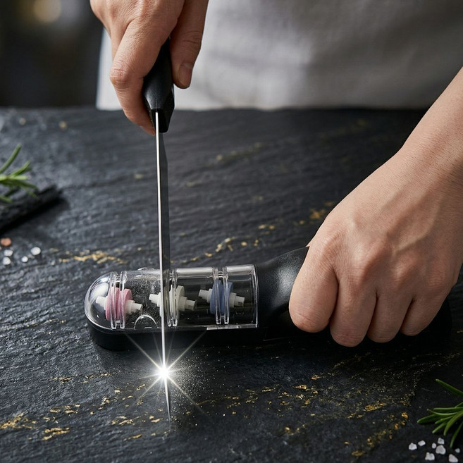 일본 브리또 워터 샤프너 칼갈이, 1개, BLACK