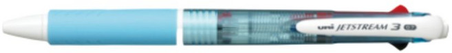 유니 제트스트림 3색 볼펜 0.7mm SXE3-400-07, 라이트블루, 1개