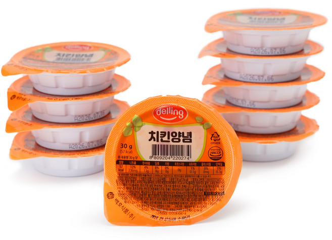 [델링] 치킨양념 10개 묶음, 30g