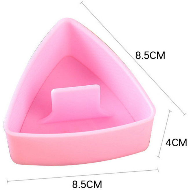 삼각김밥 틀 도시락 꾸미기 메이커 손잡이 트레이 일본 스시, 1개, 5_핑크 대형