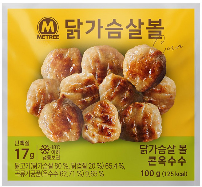 미트리 닭가슴살 볼 콘옥수수 100g, 35개