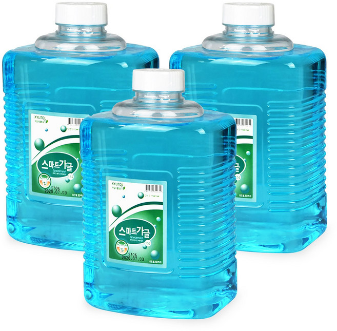 스마트 가글 구강청결제, 1.5L, 3개