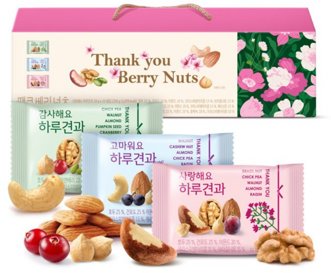 (10+1) 땡큐베리넛츠 하루견과30봉 선물세트 감사답례품