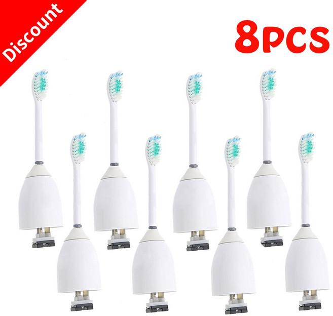 필립스 Sonicare e-시리즈 교체용 전동 칫솔 헤드에 적합한 8개 HX7001 HX-7002 HX7022 구강 위생 그리스도 선물용, 한개옵션1, 01 8PCS