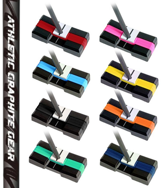 굴림채퍼터 NEW 제로토크 센터 블레이드 AGG 카본 샤프트, 옐로우, 34.5인치