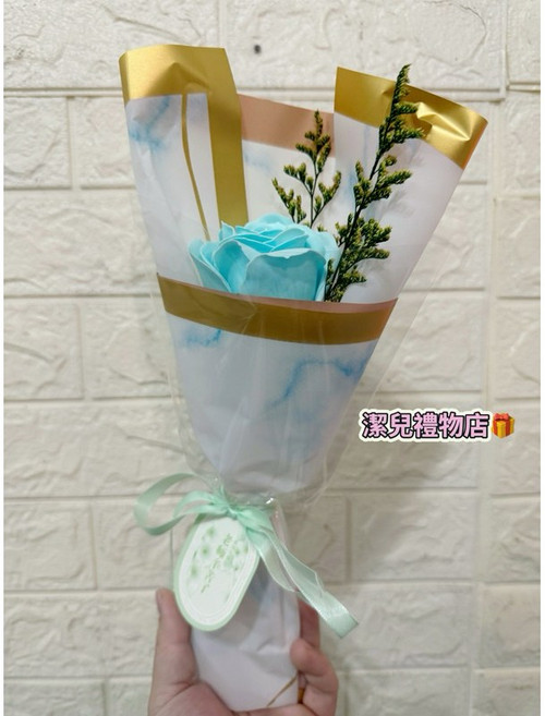 玫瑰/情人節/畢業/母親節/乾燥/康乃馨/生日/婦女節花束, 藍色, 1個