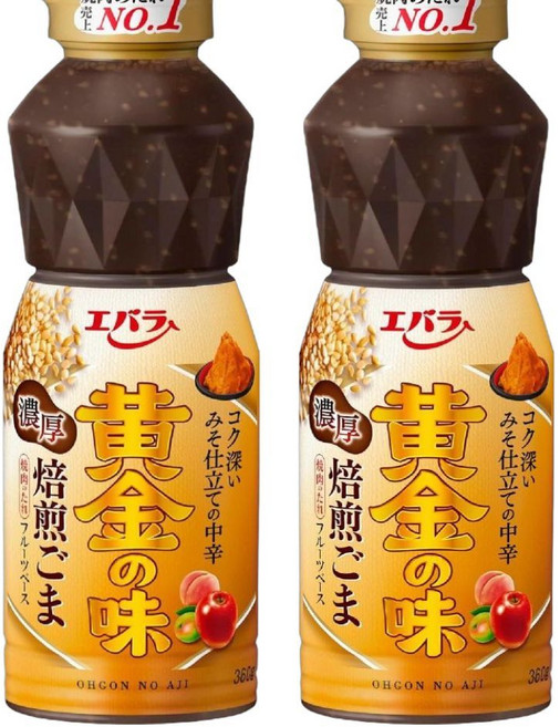 에바라 황금의 맛 고마타레 야끼니쿠 양념 소스(참깨 맛) 360g x2병, 1개