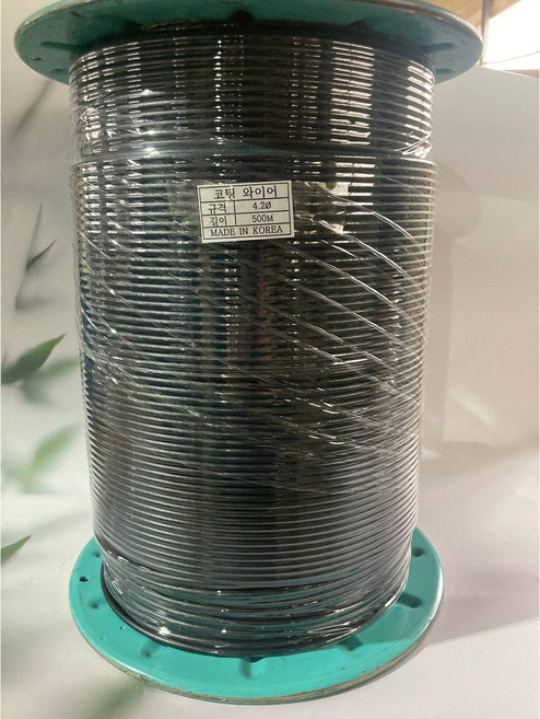 코팅와이어 PE 4.2mm 500M 1000M 자체생산 농자재 하우스용 과수용 스마트 팜 와이어줄 유인줄, 1개
