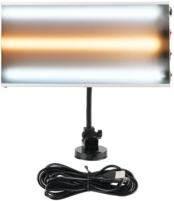 덴트스코프 조명 glcc 라인 보드 슈퍼 PDR 도구 덴트 제거 PDR 라이트 보드 덴트 반사경 수리 도구 차체 수리 LED 램프, 노란색 없음