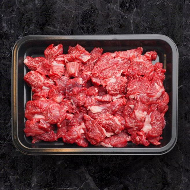 한우 1++등급 국거리용 양지 특수부위 300g 찌개용 국거리용 한우국거리 한우 찌개거리 미역국 김치찌개 된장찌개용 소고기, 1개