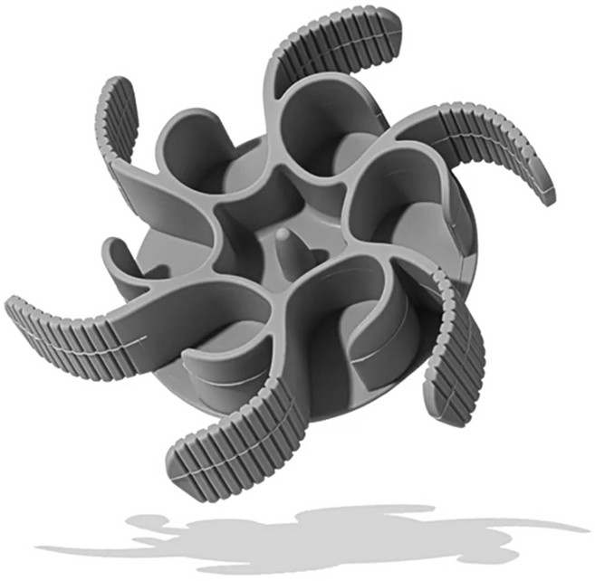 윈라이트 강아지 고양이 실리콘 슬로우식기 급체방지 탈부착형, 1개, 그레이