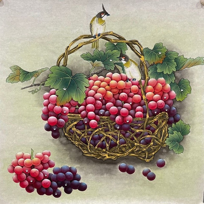 재물포도 부귀새 우드 조각퍼즐 청포도 적포도 행운 건강 재물복 수확하는 과일 동양화 풍수 직소퍼즐 부모님 선물 300 500 1000피스, 부귀새와 재물포도 퍼즐03, 500피스(퍼즐유액없음), 1개