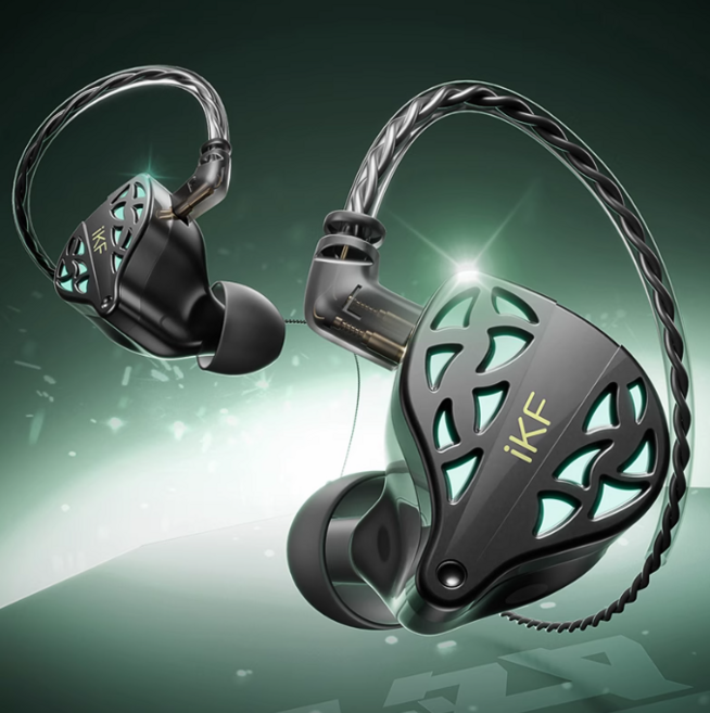 iKF HiFi 유선 이어폰 인이어 이어셋 야제1세대 고음질 ENC노이즈캔슬링 PC 10mm게임급 저지연 DLC, 3.5mm(연장마이크포음/USB케이블