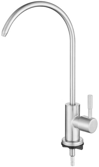 304不鏽鋼淨水龍頭 鵝頸 RO淨水器水龍頭 廚房水龍頭, 2分（平體）,1套