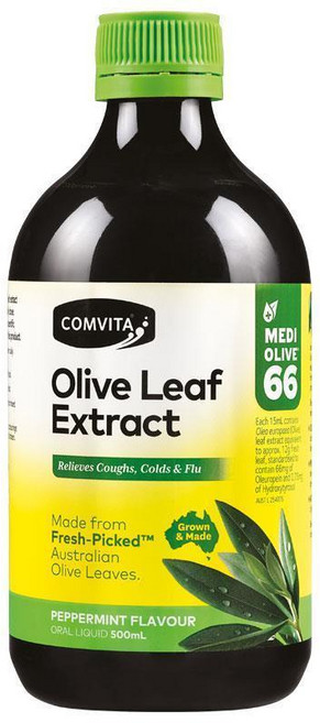 뉴질랜드 콤비타 Comvita Olive Leaf 올리브잎 추출물 페퍼민트맛 리퀴드, 6개