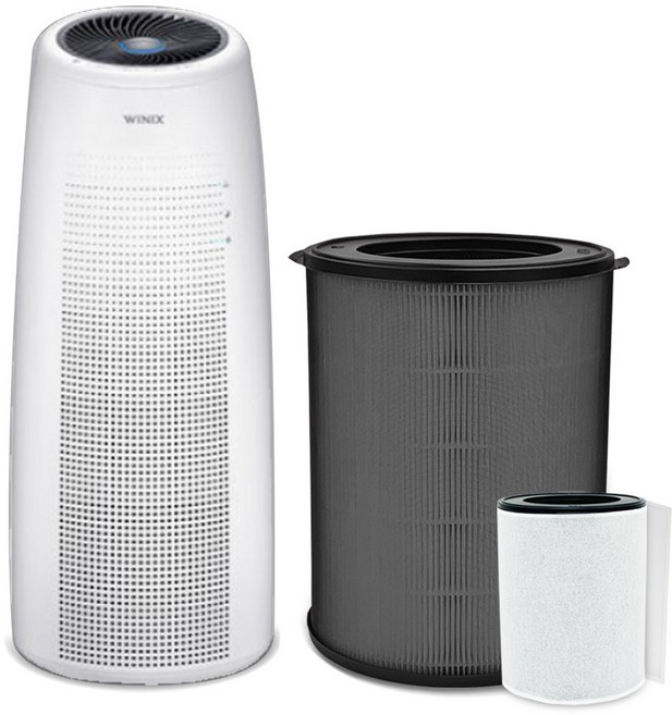 위닉스 공기청정기 타워Q 호환 필터 CFX-D0S5 NK331 / ATQM403-HWK AEN331-W0, 04_고급형+보조필터 1매, 1개