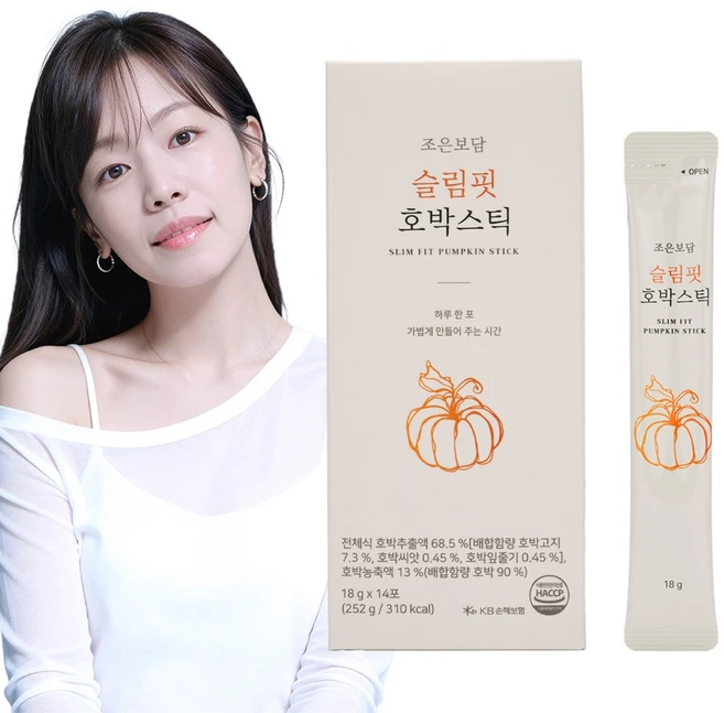 국내산 슬림핏 호박스틱 액상 즙 (간편스틱형) 호박즙 붓기, 18ml, 14개 - 쿠팡