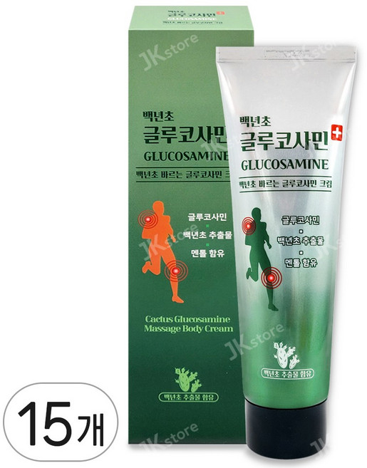바르는 백년초 글루코사민크림, 15개, 150ml
