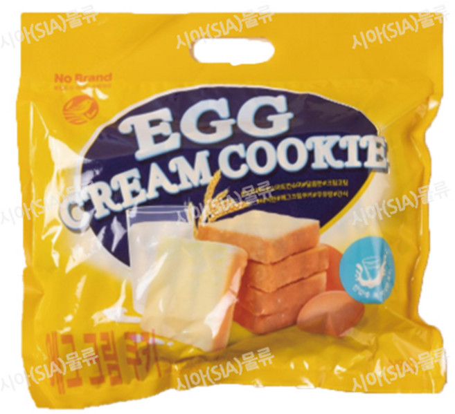 노브랜드 에그크림쿠키 (개별포장) 베트남 계란과자 대용량 낱개포장 사무실 간식, 1개