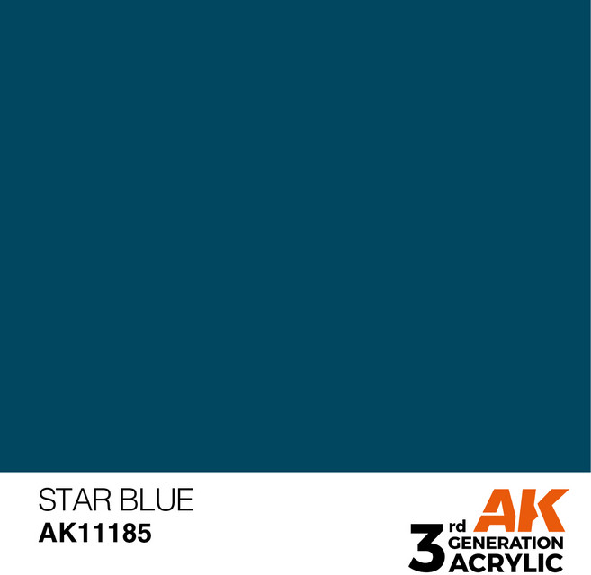 AK Interactive 3G 壓克力漆 AK-11185 星際藍 17ml, 1個