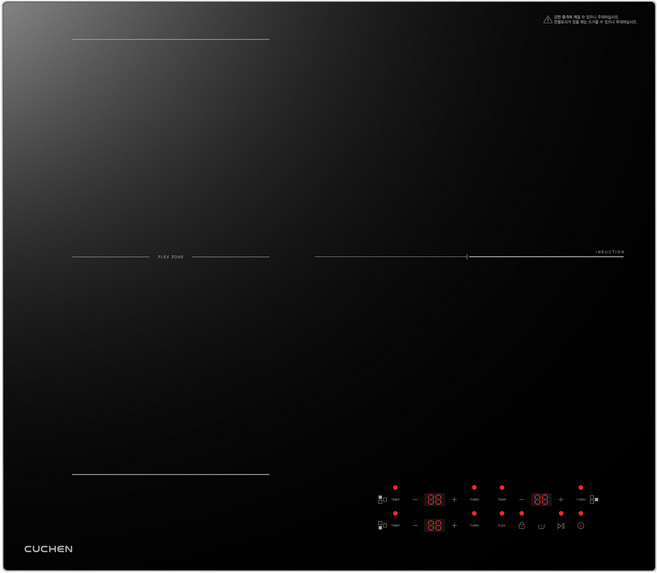 쿠첸 FLEX 대화구 인덕션 3구, 빌트인, CIR-BB330TOB2