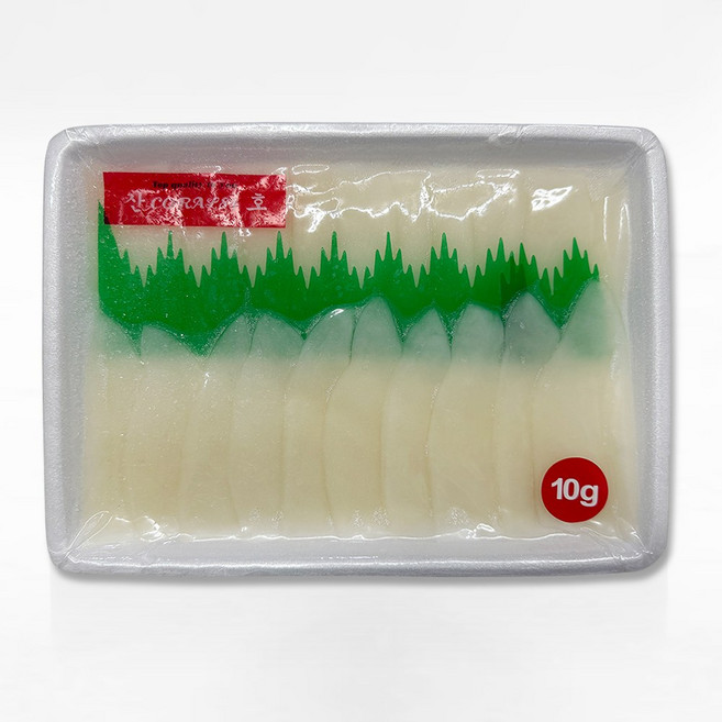 10g 초밥용한치 200gX40팩 (1박스) / 화살오징어 냉동 슬라이스 포장횟감, 1박스, 200g X 40개