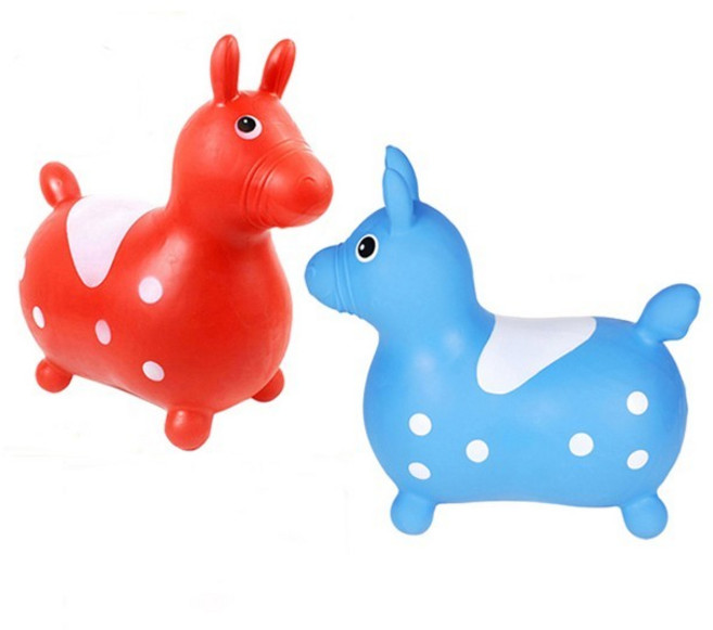 헬프그린 유아 점핑말 어린이 말타기 호핑말 두돌아기 키즈까페 실내놀이터 방방이, 7919006 레드, 1개