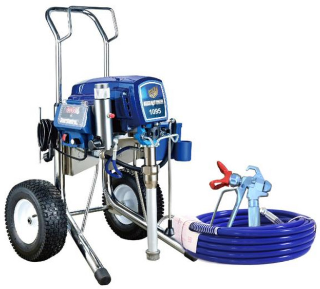 에어리스 페인트 스프레이 뜨거운 판매 110v 60Hz 395 495 595 695 1095 피스톤 펌프가있는 전문 어, 2)395