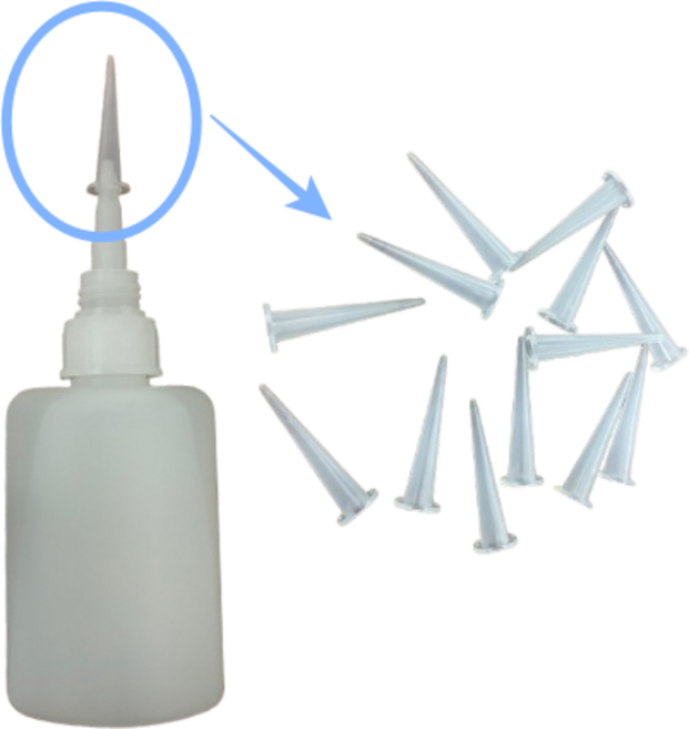 INVEN* 인벤 다용도 순간접착제 플라스틱 노즐 ( 미세 섬세 정교 diy 조립 작업 ) @안전2중포장@, 5개