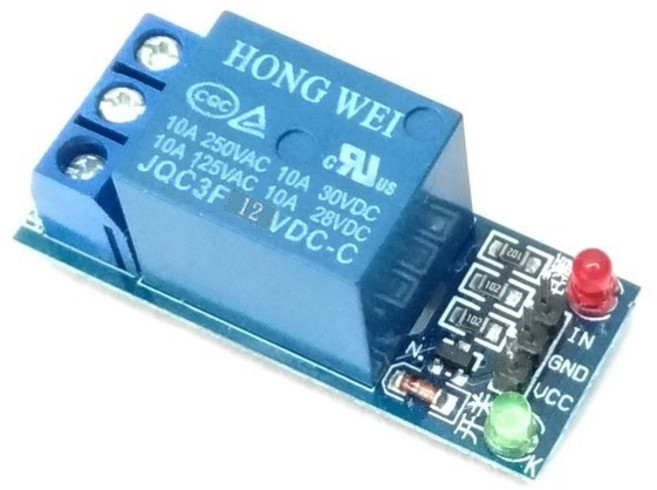 HONG WEI 1路 DC 12V 繼電器模組, 1個