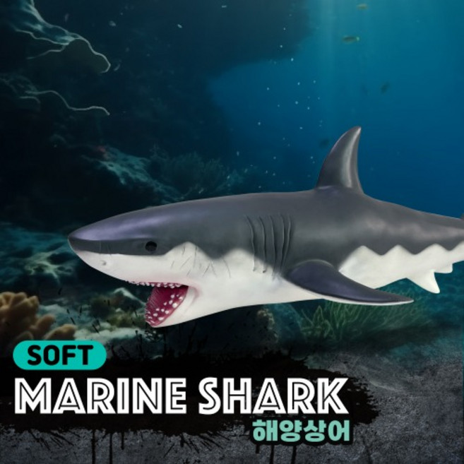 유원 소프트 해양 상어 피규어, 1개