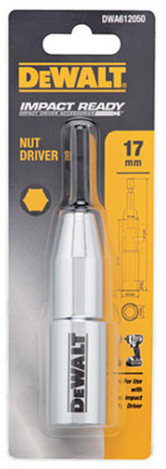 디월트 롱소켓비트 17mm 임팩트 드라이버 DWA612050, 1개