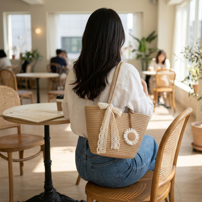 카스피아 여름 레이스 데일리 가방