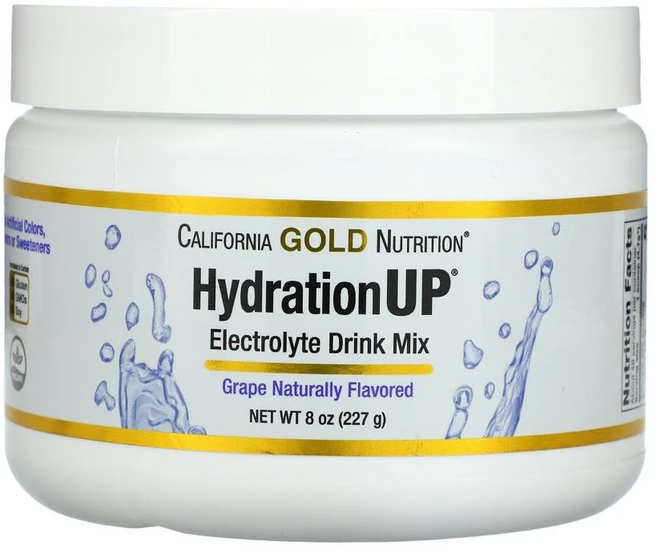 캘리포니아 골드 HydrationUP 전해질 음료 믹스 파우더 포도 227g(8oz), 1개, 227g - 쿠팡