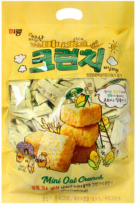 미룡 미니오트크런치 바닐라향 520g, 1개