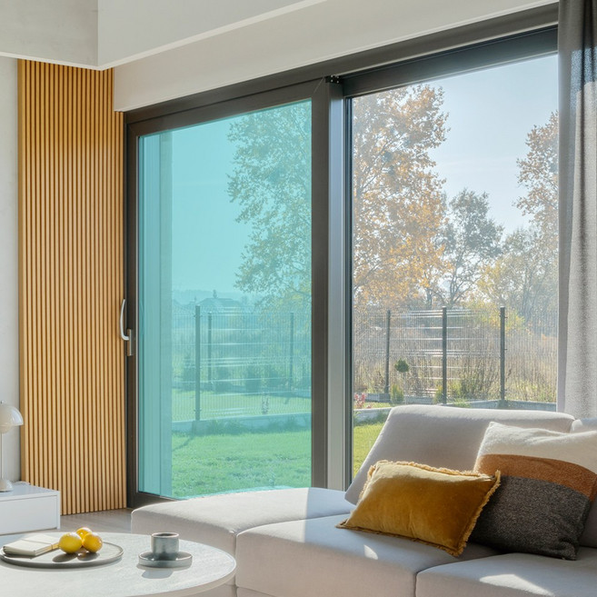 햇빛차단연구소 창문 자외선차단 필름 단열필름 베란다 유리창 아파트 사생활보호, 에메랄드그린