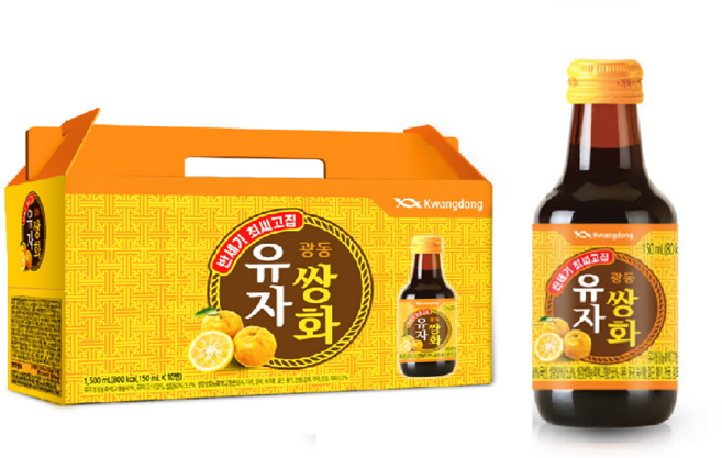 광동 유자쌍화 150ml x 20병 한방차 쌍화탕, 1박스