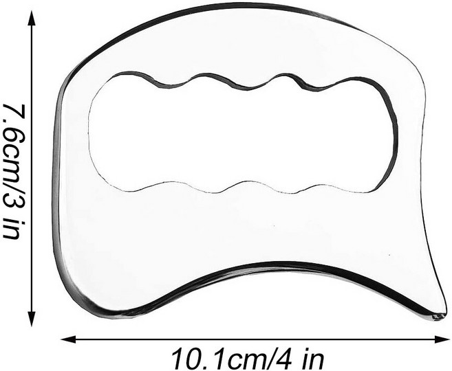 1Pcs Gua Sha 근근이 살아가는 마사지 도구 림프 배수 치료를위한 스테인레스 스틸 근육 스크레이퍼 금속 IASTM 도구