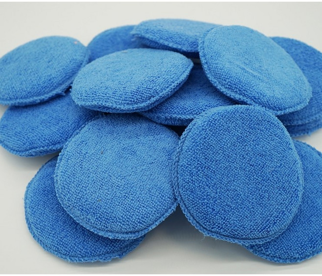 세차 광택 왁싱 스펀지 타올 세차타월 차량 광택용 연마 패드 차량용 광택스폰지 폴리싱 세차용품 실내세차 세차용 스폰지, 10개, 블루