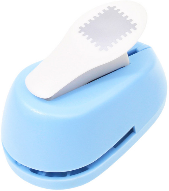 [빛나니라니]우표펀칭기 우표펀치 직사각 스탬프 펀치스크랩북 펀칭기 다꾸, 블루