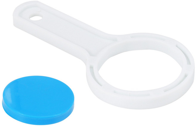 ABVA-가정용 불순물 녹 침전물 세탁기 온수기 샤워 정수 필터 전면 수돗물, 01 white  blue, 1개