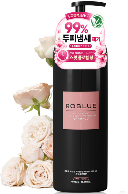 로블루 여성 샴푸 1 위 향기좋은샴푸 비듬 단백질 대용량 향수 퍼퓸 약산성 샴푸 스윗플로럴향, 1L, 1개