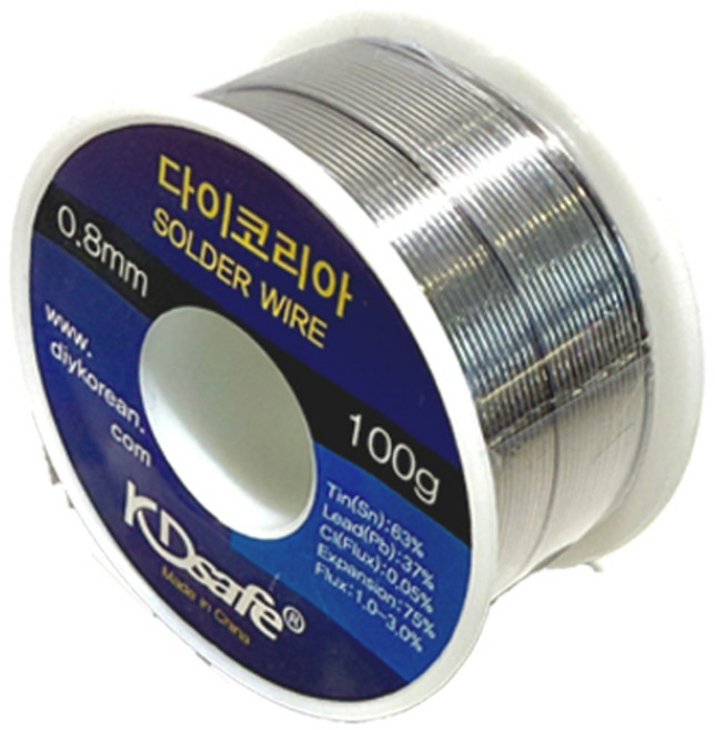 납땜용 실납 0.8mm 100g (대용량) 인두납 Solder Wire Wheel, 1개